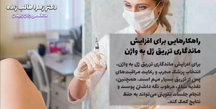 راهکارهایی برای افزایش ماندگاری تزریق ژل به واژن