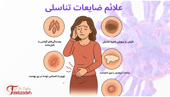 علائم ضایعات تناسلی